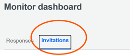select invitations tab